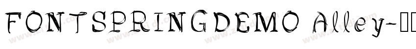 FONTSPRINGDEMO Alley字体转换